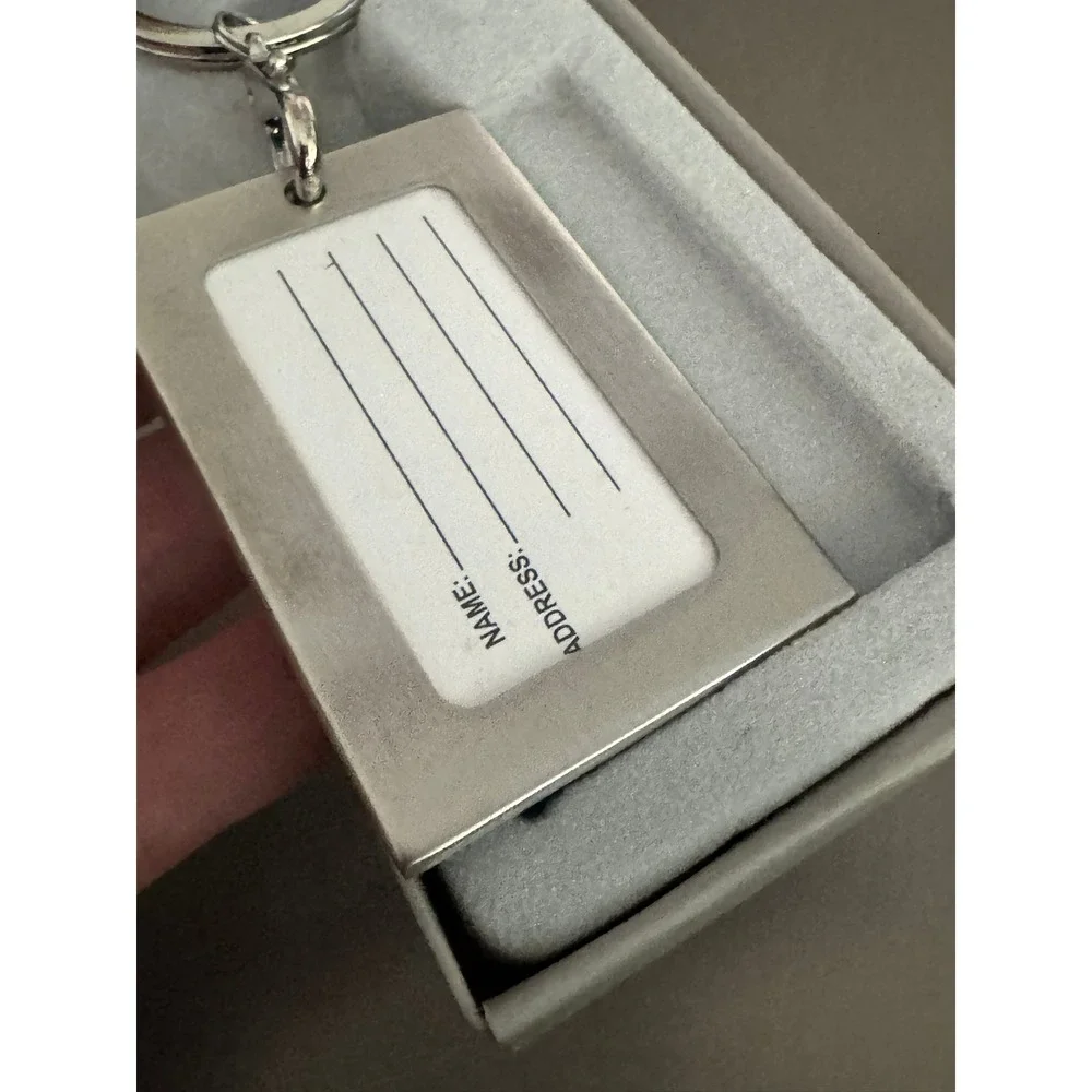 Arlington Public Schools Metal Keychain ID Tag Gift Boxed Silver Tone Logo